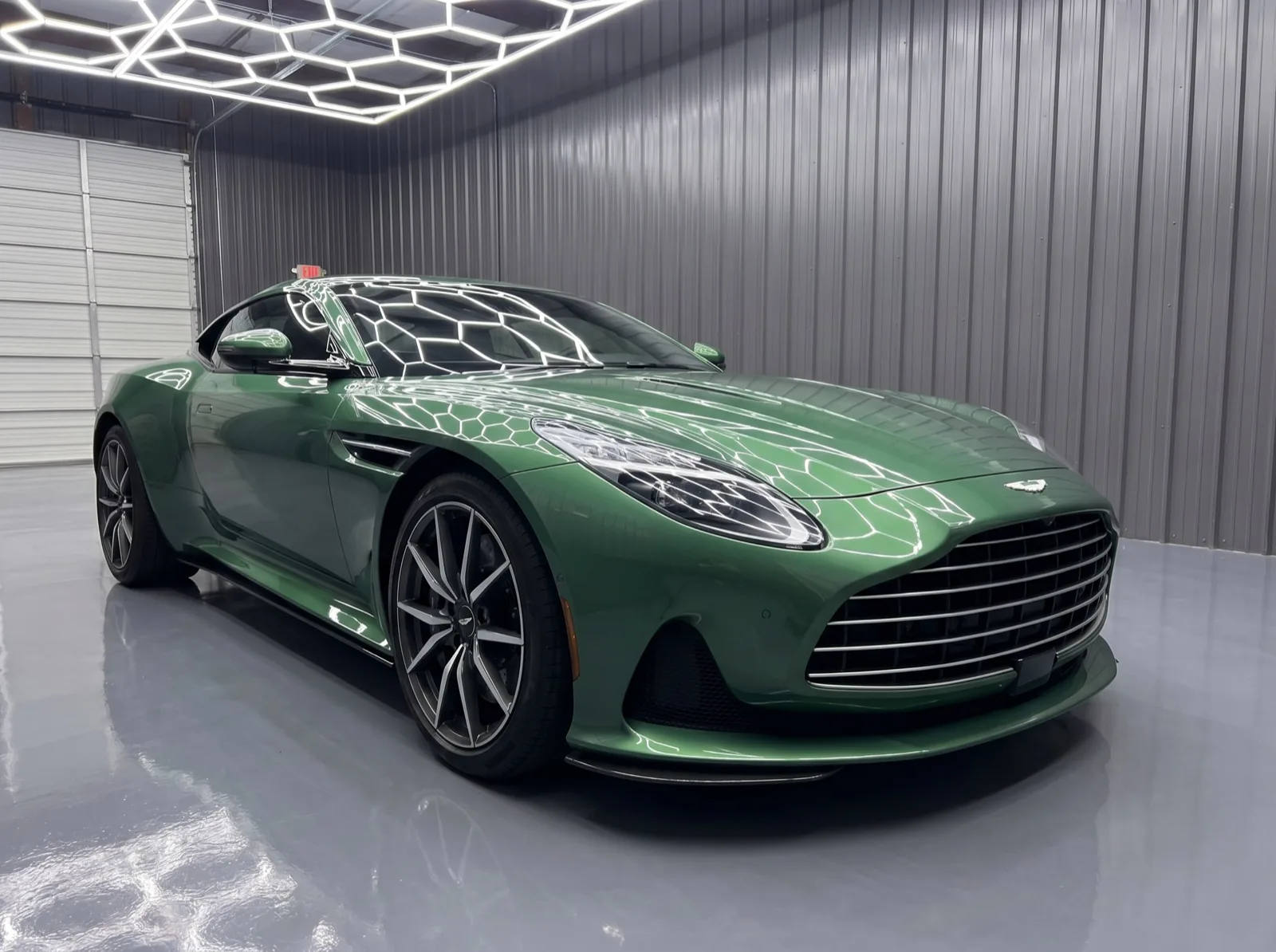 Gloss PPF Aston Martin DB12 in racing green